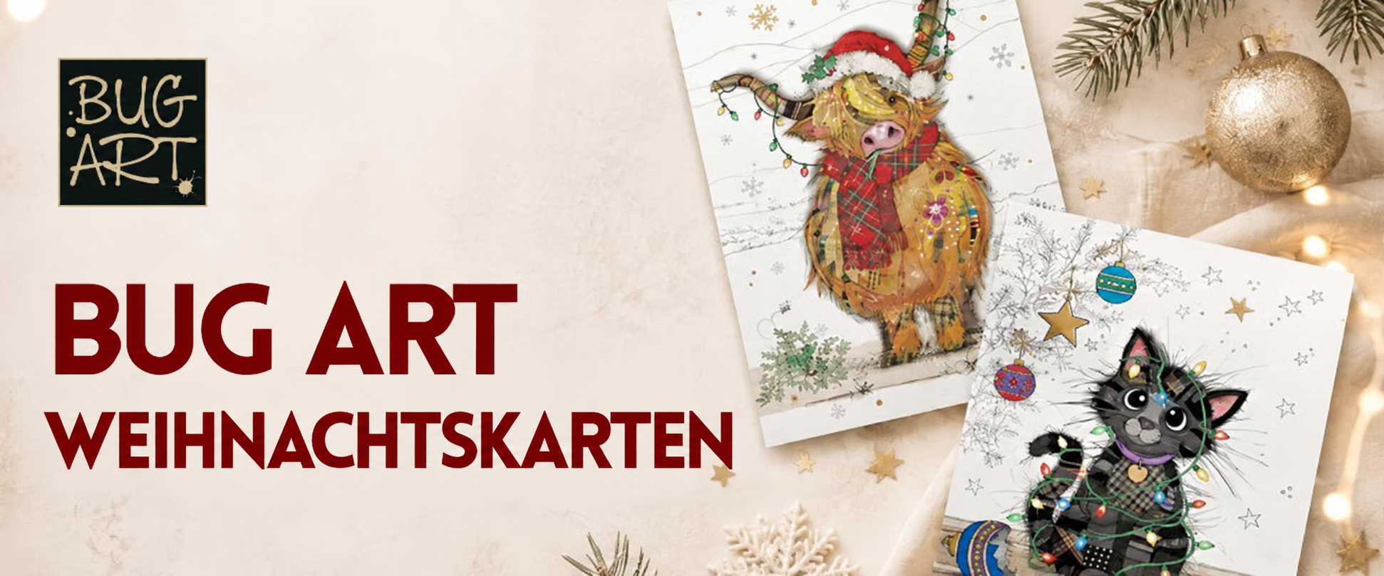 Bug Art Weihnachtskarten