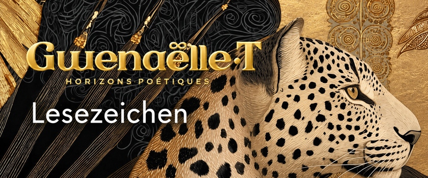 Lesezeichen von Gwenaëlle T mit einer Leopardenillustration