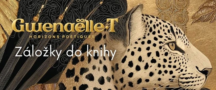 Knižní záložky Gwenaëlle T s ilustrovaným motivem leoparda